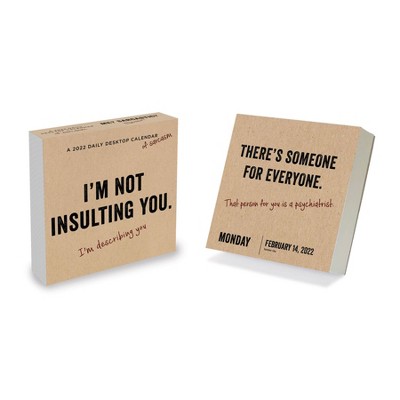 2022 Desktop Calendar Daily Anti-Affirmations - The Time Factory