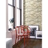 RoomMates Natural Stacked Stone Peel And Stick Wallpaper Gray: Removable Vinyl, Self-Adhesive, Modern Bricks Pattern - 2 of 4