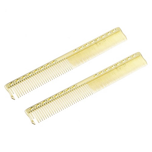 Unique Bargains Hair Combs Barber Brush Tools For Men And Women Styling  Comb For Curly Straight Wavy Hair Gold Tone 2 Pcs : Target