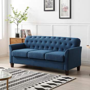 Hilda 73"Wide Living Room sofa with Flared Arms | ARTFUL LIVING DESIGN