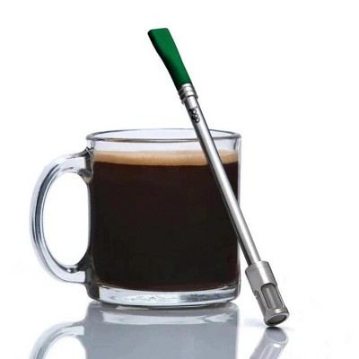 JoGo Stainless Steel Brewing Straw for Coffee, Tea, and More | Ultra-Portable and Reuseable | Great for Camping and Traveling