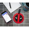 Silver Buffalo Marvel Comics Deadpool Logo Travel Luggage Tag With Suitcase ID Card Label - image 3 of 4