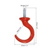 Unique Bargains Wall Mounted Screw-In Orchid Ceiling Hooks for Plant Hanging - 2 of 4