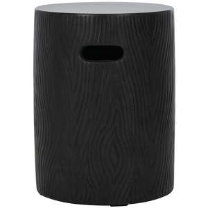 Trunk Accent Stool - Indoor/Outdoor - VNN1004 - Black - Safavieh - 1 of 4