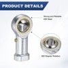 Unique Bargains Self-Lubricating Steel Durable Corrosion-Resistant Rod End Bearing - 2 of 4