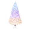 GOTGELIF 7.5Ft Pre-Lit White Christmas Tree, 3-Color Changing Lights Xmas Decoration Tree - 2 of 4
