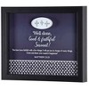 Dicksons FRMWDBL-108-96 Well Done, Good And Faithful Servant Blue and Black 11 x 9 Inch Wood Shadow Box Wall and Tabletop Frame - 2 of 3