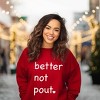 Simply Sage Market Women's Graphic Sweatshirt Better Not Pout Heart - 2 of 4