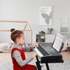 iMountek
61-Key Digital Music Keyboard with Stand & Microphone - Ideal Electric Piano for Kids & Beginners, White, Black - 4 of 4