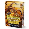 Dragon Shield Bundle: 2 Packs of 60 Count Japanese Size Mini Matte Card Sleeves - Matte Orange - 3 of 4