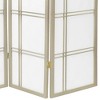 6 ft. Tall Double Cross Shoji Screen - Special Edition - Gray (3 Panels) - 3 of 3
