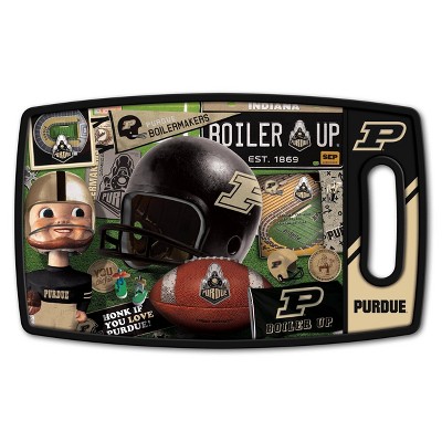 NCAA Purdue Boilermakers Retro Series 9"x14" Football Field Reversible Cutting Board