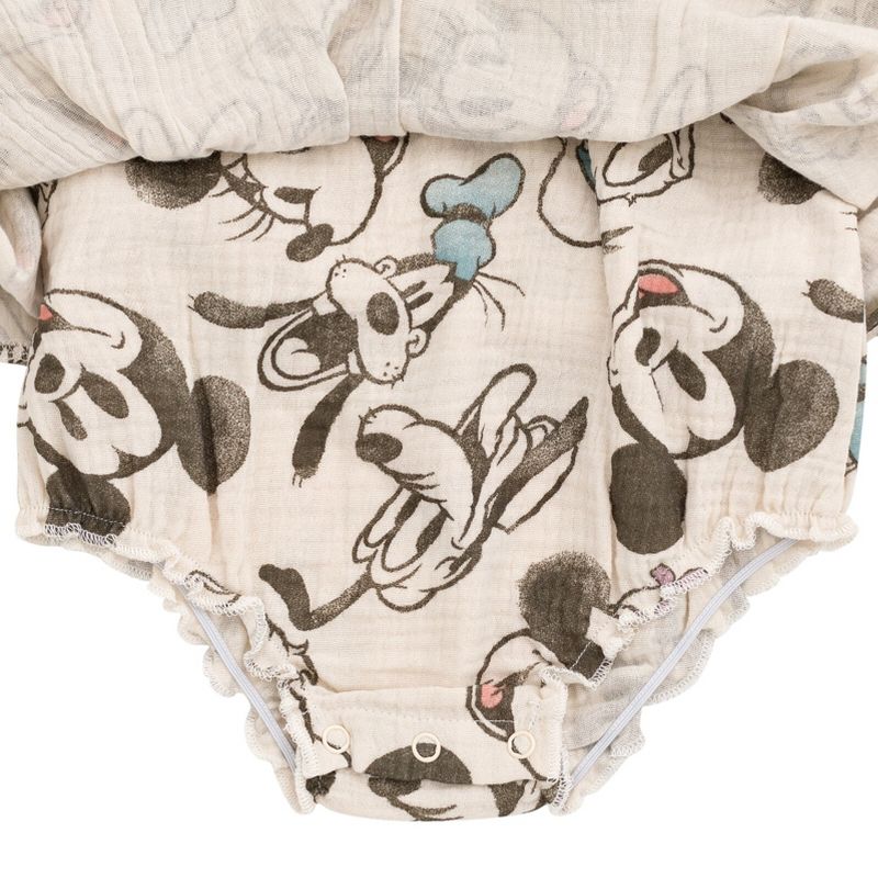 Disney Mickey Mouse Baby Girls Cotton Gauze Dress Newborn to Infant, 5 of 7
