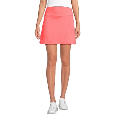 Lands' End Women's Active High Impact High Rise Flat Front Skorts