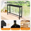 Karl Home Patio Fir Wood Black Bar Table - 4 of 4
