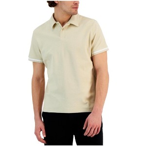 Alfani Mens Textured Mesh Polo Shirt - 1 of 1