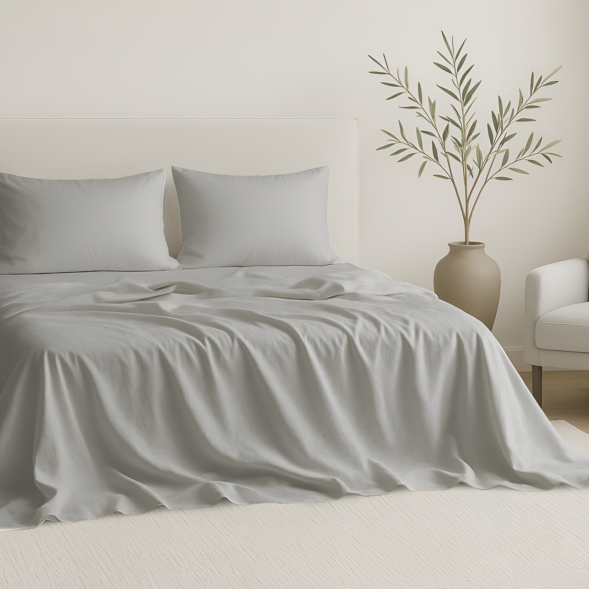 American Soft Linen 100% Cotton Sheet Sets Queen Size