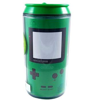 Just Funky Nintendo Green Game Boy 10oz Plastic Travel Can