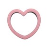 Unique Bargains Medium Heart-Shaped Cutter Hand Washable Stainless Steel Plastic Pink 2"x2.1"1.6" 1Pcs - 4 of 4