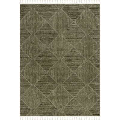 Nuloom Kerry Textured Geometric Tasseled Area Rug