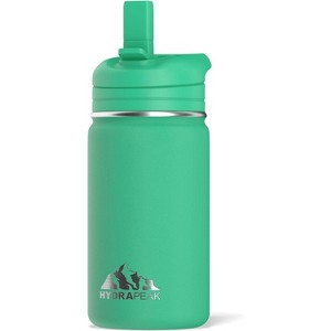 Hydrapeak Mini 14oz Kids Stainless Steel Insulated Water Bottle With Leak Proof Straw Lid - 1 of 4