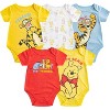 Disney Winnie The Pooh Baby Boys 5 pack Bodysuits for Newborn and Infants - Multicolor - Size 18M - 2 of 4