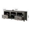 70 Inch Length TV Stand, 2 Drawers And 4 High-Capacity Storage Compartment Television Table, TV Console Table-Cuddlewood - 4 of 4