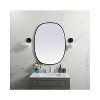 Elegant Lighting Metal Frame Oval Mirror 30x40 - 2 of 4