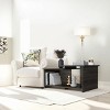 FURNIinspire Coffee Tables Small Coffee Table Living Room Center Table Modern Conversation Table With Low Level Open Shelf, Brown, 20.9"*35.1"*16.5" - 4 of 4