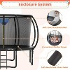 Zevemomo 12FT Trampoline with Safety Net, Ladder & Hoop. ASTM Approved Outdoor Pumpkin Trampoline for Kids & Adults, Black. - 3 of 4
