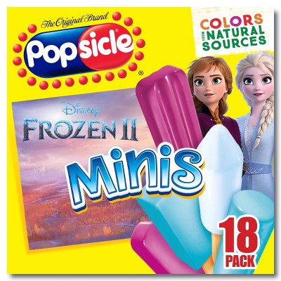 Popsicle Berry, Cherry, & Raspberry Disney Frozen Mini Ice Pops - 18ct