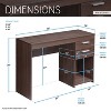 NicBex Home Office Desk with 2 Drawers,Computer Desk with Storage,Game Table,Vanity Table,Computer Desk for Bedroom,Studying Room - 4 of 4
