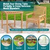 Costway Patio Fir Wood Chair Dining Inclined Backrest Garden Backyard Indoor Natural - 4 of 4