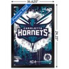 Trends International NBA Charlotte Hornets - Maximalist Logo 23 Framed Wall Poster Prints - 3 of 4
