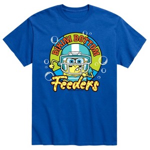 Men's - SpongeBob SquarePants - Bikini Bottom Feeders Football Short Sleeve Graphic T-Shirt - 1 of 4