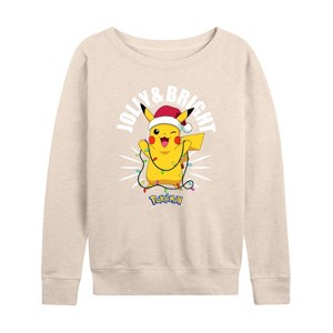 Women's - Pokémon - Holiday Designs Lightweight French Terry Slouchy - 1 of 4