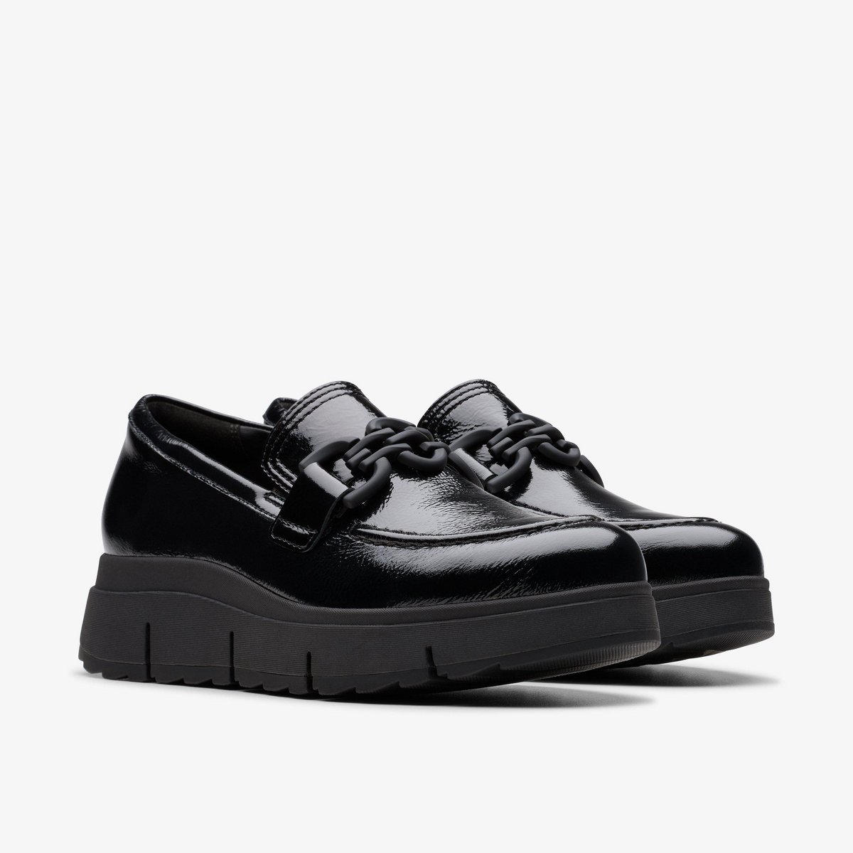 Обувь Clarks Womens Loriini Izzy Black Patent Shoes 9 Medium — фото 4