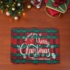 Unique Bargains Christmas Place Mats Linen Red Green White 13"x17.7" 2Pcs - 2 of 4