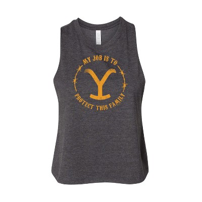 Women's - Yellowstone - Protect This Family Graphic Racerback Tank