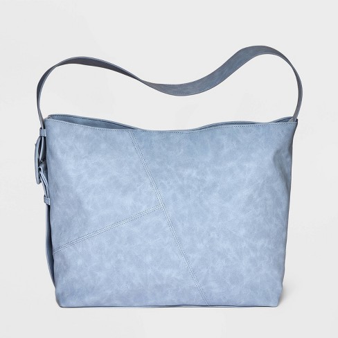 Suede Tote Handbag - Future Collective™ With Reese Blutstein Light Blue :  Target