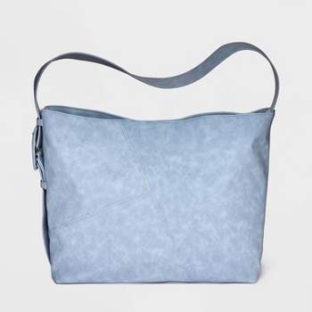 Suede Tote Handbag - Future Collective™ with Reese Blutstein Light Blue