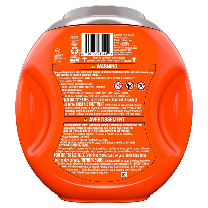 Tide Ultra Oxi Power Pods with Odor Eliminators for Visible and Invisible Dirt Laundry Detergent Pacs, 6 of 12