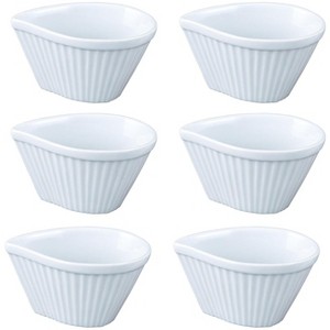 HIC Porcelain Teardrop Ramekin 6-ounce, 2.5-inch x 4-inch, Set of 6 - 1 of 1