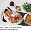 Chefman Electric Warming Tray w/ 23" x 8" Black Tempered Glass Top - Stainless Steel - 2 of 4