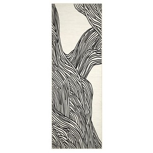 Washable Modern Abstract Living Room Rugs, Soft Non Slip Area Rug for Bedroom Nursery, Low Pile Large Stain Resistant Dining Room Carpet - 1 of 4