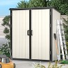 Aoxun 5 x 3FT Resin Shed with Floor and Lockable Door for Backyard, Patio, Lawn, Garage - 4 of 4