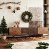 Gaoyangjiaju 94.48 Inch Wooden TV Stand with Storage for TVs Up to 100 Inches - 2 of 4