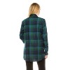 Haute Edition | Women's Long Sleeve Tunic Length Plaid Button Down Shirt - 2 of 3