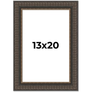 PosterPalooza | Museum Brown Picture Frame - UV Acrylic, Foam Board Backing, Hanging Hardware - 1 of 4
