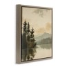 Stupell Industries Beige Mountain Landscape Floating Frame Canvas Art - 2 of 4